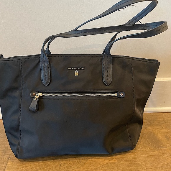 Michael Kors travel bag nylon weekender black luggage handbag - Picture 1 of 7